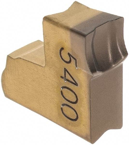 Iscar - TAG3 LF IC5400 Grade, 0.12" Cutting Width, Carbide Cutoff Insert - Neutral Lead Angle, 0.008" Cnr Rad, TiCN/Al2O3/TiN Coated, Single End - Industrial Tool & Supply