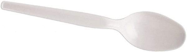 Dixie - Dixie Plastic Tableware, Heavy Mediumweight Teaspoons - White - Industrial Tool & Supply