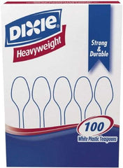Dixie - Dixie Plastic Tableware, Heavyweight Teaspoons - White - Industrial Tool & Supply