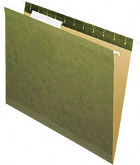 Pendaflex - 8-1/2 x 11", Letter Size, Standard Green, Standard Hanging File Folders - 11 Point Stock - Industrial Tool & Supply
