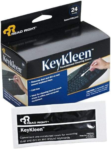 READ RIGHT - Cleaning Swab - Use with Premoistened Swabs Remove Dust & Dirt From Tight Crevices Quickly & Easily. - Industrial Tool & Supply