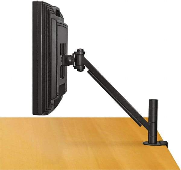 FELLOWES - AV Mounts, Arms and Hardware , Holds Monitor - 20 Lbs. Load Capacity, Desk Mount Rotating and Tilting - Industrial Tool & Supply