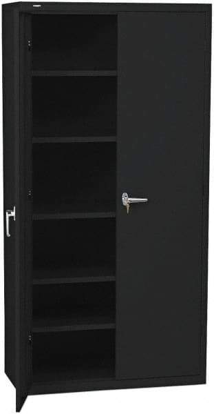 Hon - 5 Shelf Locking Storage Cabinet - Steel, 36" Wide x 18" Deep x 71" High - Industrial Tool & Supply