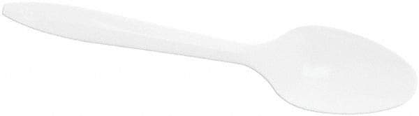 DART - Dart Style Setter Mediumweight Plastic Teaspoons - White - Industrial Tool & Supply