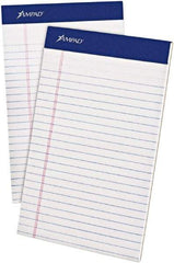 AMPAD - 50 Sheet, 5 x 8", Jr. Legal (Style) Writing Pad - White - Industrial Tool & Supply