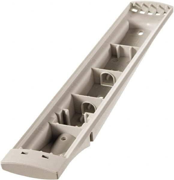 DURABLE - 14-1/2" Wide x 10-1/2" Deep x 3-1/4" High, 5 Compartments, Polypropylene Catalog Reference Racks - Putty (Color) - Industrial Tool & Supply