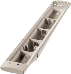 DURABLE - 14-1/2" Wide x 10-1/2" Deep x 3-1/4" High, 5 Compartments, Polypropylene Catalog Reference Racks - Putty (Color) - Industrial Tool & Supply