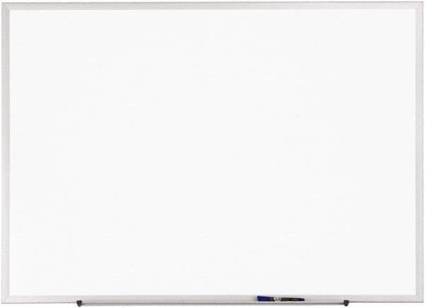 Quartet - 18" High x 24" Wide Erasable Melamine Marker Boards - Anodized Aluminum, 18-7/8" Deep, Includes One Quartet Dry-Erase Marker & Attachable Accessory Tray & Mounting Hardware - Industrial Tool & Supply
