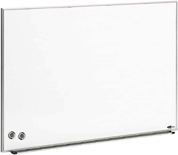 Quartet - 23" High x 34" Wide Enameled Steel Magnetic Marker Board - Aluminum Frame, 1-1/4" Deep, Includes Accessory Tray/Rail, One Dry-Erase Marker & Magnets & Mounting Kit - Industrial Tool & Supply