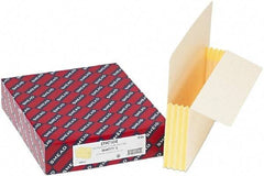 Samsill - 8-1/2 x 11", Letter Size, Manila, Expandable File Folders with End Tab Pocket - 11 Point Stock, Straight Tab Cut Location - Industrial Tool & Supply