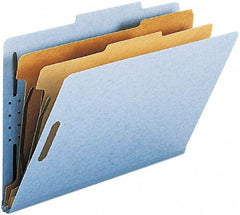 Samsill - 8-1/2 x 14", Legal, Red, Classification Folders with Top Tab Fastener - 11 Point Stock, 2/5 Tab Cut Location - Industrial Tool & Supply