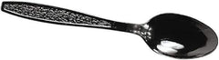 Solo - SOLO Cup Company Guildware Heavyweight Plastic Teaspoons - Black - Industrial Tool & Supply