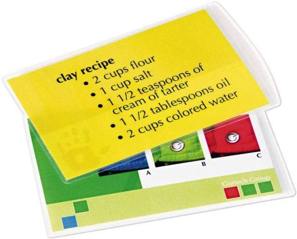 FELLOWES - 100 Piece, 10 mil Thick Plastic Pouch - 11-1/2 Inch Wide x 9 Inch High - Industrial Tool & Supply