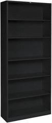 Hon - 5 Shelf, 60-1/8" High x 36" Wide Bookcase - 11" Deep, Laminated, Mahogany - Industrial Tool & Supply