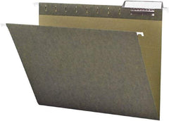 Samsill - 8-1/2 x 11", Letter Size, Standard Green, Expanding Hanging File Holder - 11 Point Stock, 1/3 Tab Cut Location - Industrial Tool & Supply