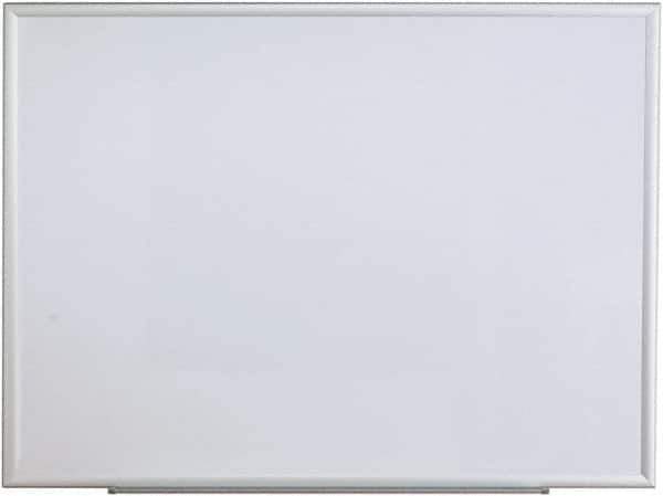 UNIVERSAL - 36" High x 48" Wide Erasable Melamine Marker Boards - Aluminum Frame, 49.6" Deep, Includes Mounting Kit - Industrial Tool & Supply