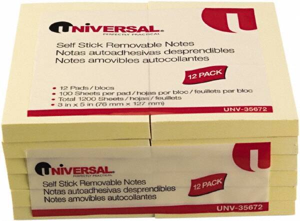 UNIVERSAL - Self-Stick Note & Page Flag Dispensers Size: 3" x 5" - Industrial Tool & Supply