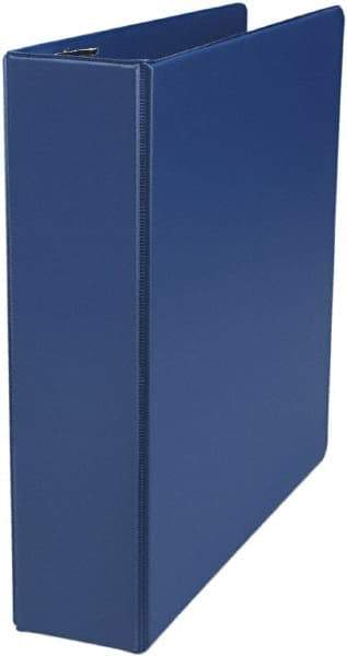 UNIVERSAL - 2" Sheet Capacity, 11 x 8-1/2", Non-View Ring Binder - Suede Finish Vinyl, Royal Blue - Industrial Tool & Supply