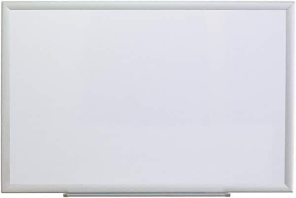 UNIVERSAL - 24" High x 36" Wide Erasable Melamine Marker Boards - Aluminum Frame, 38.2" Deep, Includes Mounting Kit - Industrial Tool & Supply