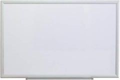 UNIVERSAL - 24" High x 36" Wide Erasable Melamine Marker Boards - Aluminum Frame, 38.2" Deep, Includes Mounting Kit - Industrial Tool & Supply