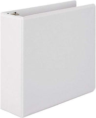 Wilson Jones - 3" Sheet Capacity, 11 x 8-1/2", View Ring Binder - Vinyl, White - Industrial Tool & Supply