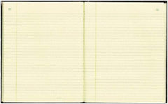 National Brand - 150 Sheet, 10-3/8 x 8-3/8", Record Rule Record/Account Book - Black & Burgundy - Industrial Tool & Supply