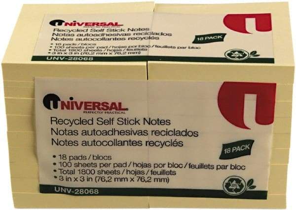 UNIVERSAL - Self-Stick Note & Page Flag Dispensers Size: 3" x 3" - Industrial Tool & Supply