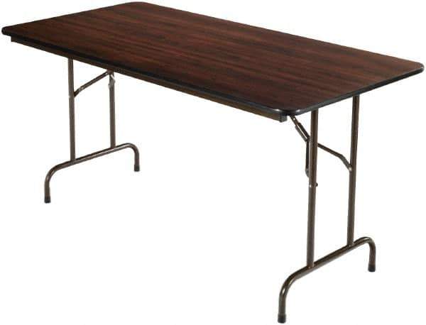 ALERA - 60" Long x 30" Wide x 29" High, Rectangular Folding Table - Walnut - Industrial Tool & Supply