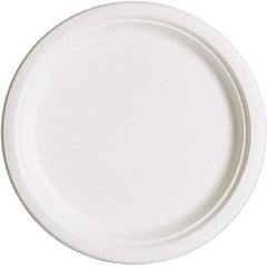 ECO PRODUCTS - Eco-Products Compostable Sugarcane Dinnerware, 10" Plate - White - Industrial Tool & Supply