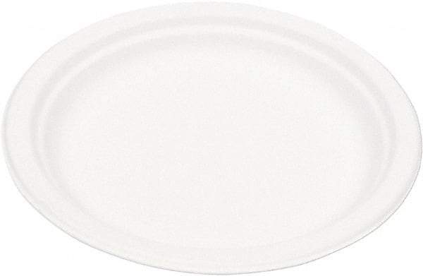 ECO PRODUCTS - Eco-Products Compostable Sugarcane Dinnerware, 9" Plate - White - Industrial Tool & Supply