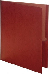 Earthwise by OXFORD - 8-1/2 x 11", Letter Size, Green, Pocket Folders - 11 Point Stock - Industrial Tool & Supply