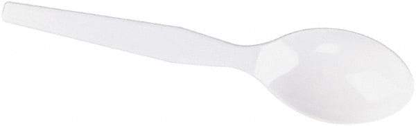 Dixie - Dixie Plastic Tableware, Heavy Mediumweight Teaspoons - White - Industrial Tool & Supply