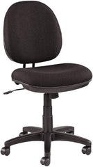ALERA - 16-1/2" High Office/Managerial/Executive Chair - 19" Wide x 17" Deep, 100% Acrylic Seat, Black - Industrial Tool & Supply