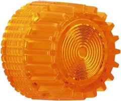 Schneider Electric - Pushbutton Switch Cap - Amber, Round Button, Illuminated - Industrial Tool & Supply