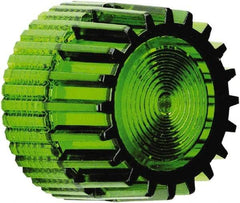 Schneider Electric - Pushbutton Switch Cap - Green, Round Button, Illuminated - Industrial Tool & Supply
