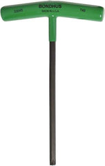 Bondhus - T45 Standard Torx Key - T-Handle Cushion Grip, Protanium High Torque Steel - Industrial Tool & Supply