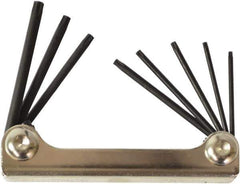 Bondhus - 8 Piece T6 to T25 Fold-Up Torx Key Set - T6, T7, T8, T9, T10, T15, T20, T25 Torx Size - Industrial Tool & Supply