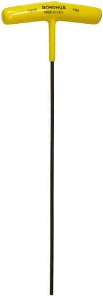 Bondhus - 7/64" Hex, T-Handle Cushion Grip, Hex Key - 9" OAL, Protanium High Torque Steel, Inch System of Measurement - Industrial Tool & Supply