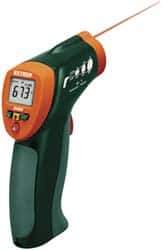 Extech - -20 to 332°C (-4 to 630°F) Infrared Thermometer - 8:1 Distance to Spot Ratio - Industrial Tool & Supply