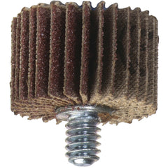 3″ × 1″ × 1/4″-20 Metal R207 Flap Wheel 120 Grit Aluminum Oxide - Industrial Tool & Supply
