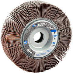 4″ × 1″ × 5/8″ Metalite R265 Flap Wheel 80 Grit Aluminum Oxide - Industrial Tool & Supply