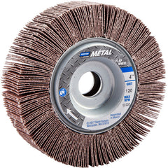 4″ × 1″ × 5/8″ Metalite R265 Flap Wheel 120 Grit Aluminum Oxide - Industrial Tool & Supply