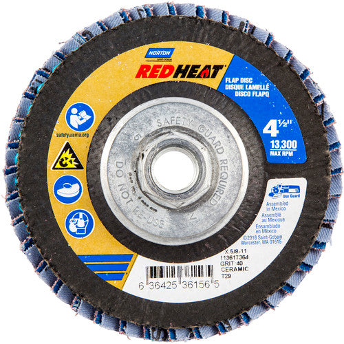 ‎4-1/2″ × 1/4″ × 5/8″ Twinfiber Flap Disc Type 29 Conical 40 Grit - Industrial Tool & Supply