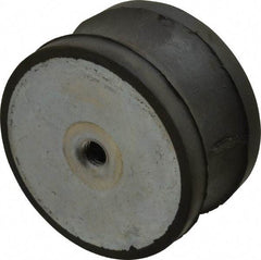 Value Collection - 800 Kg Capacity, M12x1.75 Standard Deflection Vibration Isolator - 3-9/16" Diam, 50mm High - Industrial Tool & Supply