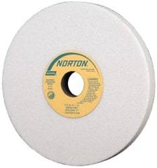 Norton - 8" Diam x 1-1/4" Hole x 3/4" Thick, I Hardness, 46 Grit Surface Grinding Wheel - Aluminum Oxide, Type 1, Coarse Grade, 3,105 Max RPM, Vitrified Bond, No Recess - Industrial Tool & Supply