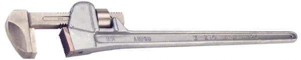 Ampco - 18" Aluminum Nonsparking Pipe Wrench - 3-3/16" Pipe Capacity - Industrial Tool & Supply