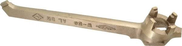 Ampco - 12" Long Aluminum Bronze Drum Plug Wrench - For Use with 3/4" and 2" Bungs, Nonsparking - Industrial Tool & Supply