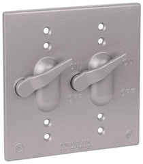 Thomas & Betts - Electrical Outlet Box Aluminum Switch Cover - Includes Gasket & Screw - Industrial Tool & Supply