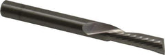 Onsrud - 1/4" Cutting Diam x 3/4" Length of Cut, 1 Flute, Downcut Spiral Router Bit - Uncoated, Right Hand Cut, Solid Carbide, 2-1/2" OAL x 1/4" Shank Diam, Single Edge, 22° Helix Angle - Industrial Tool & Supply