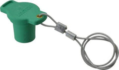 Leviton - 3R NEMA Rated, Male, Green Single Pole Protective Cap - For Use with Female Plug, CSA Certified, UL Listed - Industrial Tool & Supply